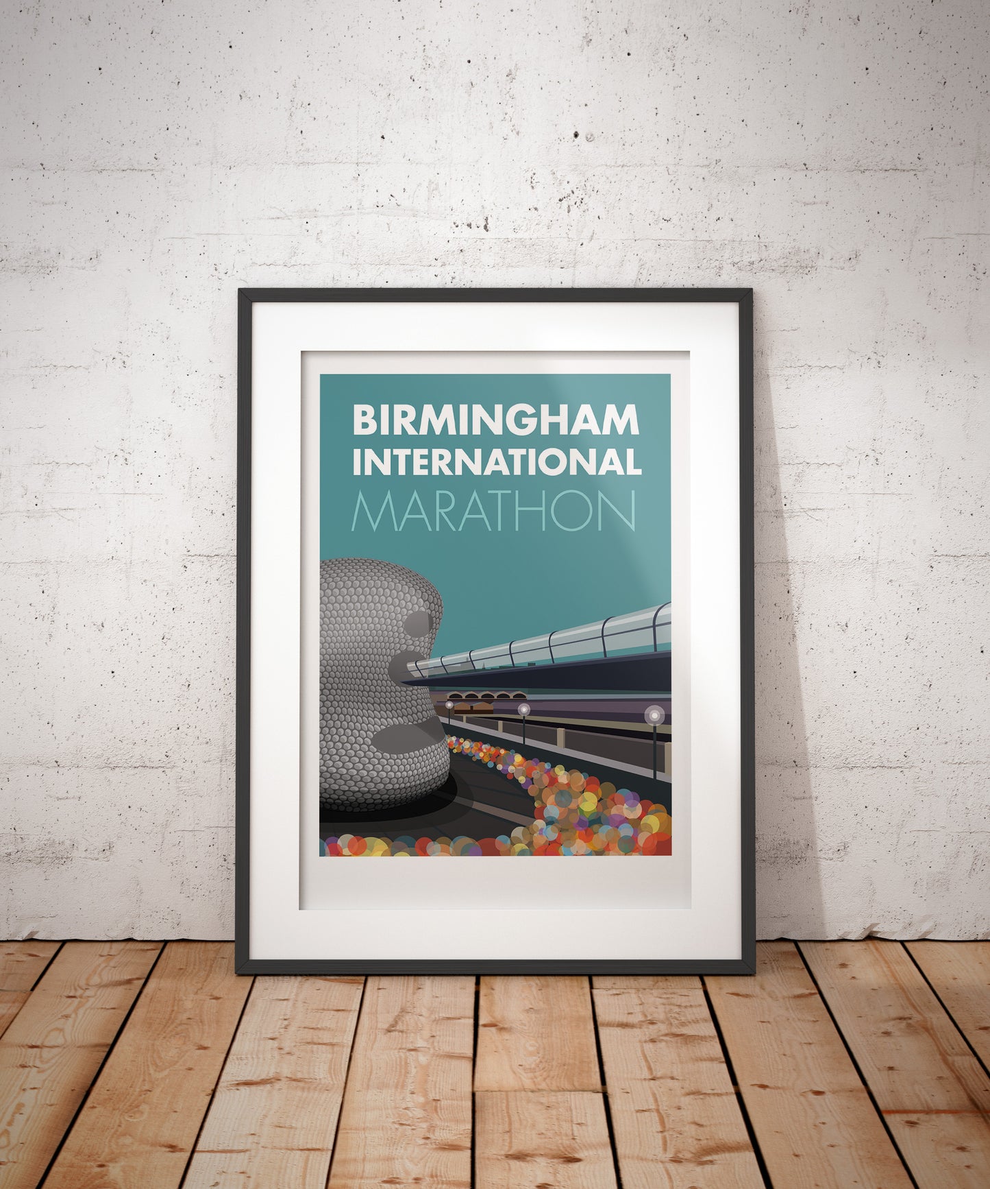Birmingham International Marathon Travel Poster