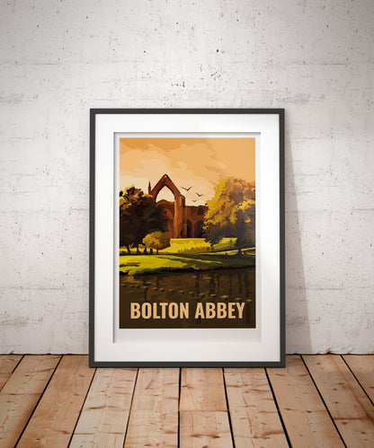 Bolton Abbey Travel Art Print