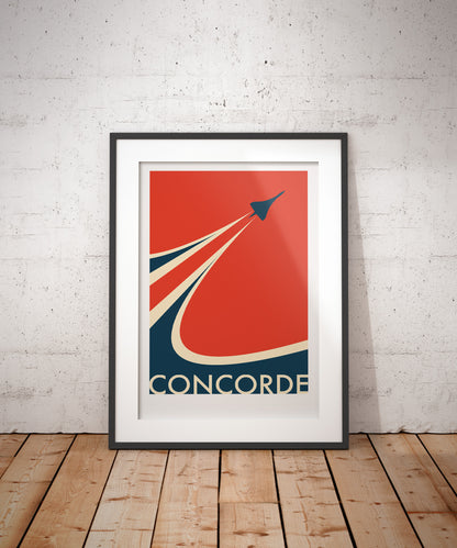 Concorde Print - Flying the Flag