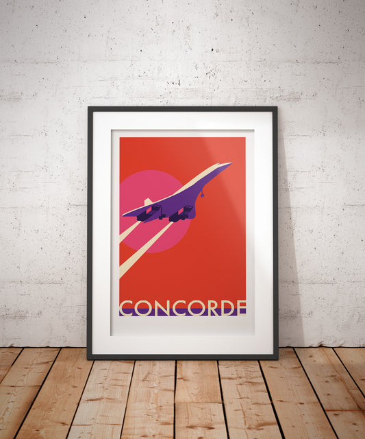 Concorde Print - Into the Sunset