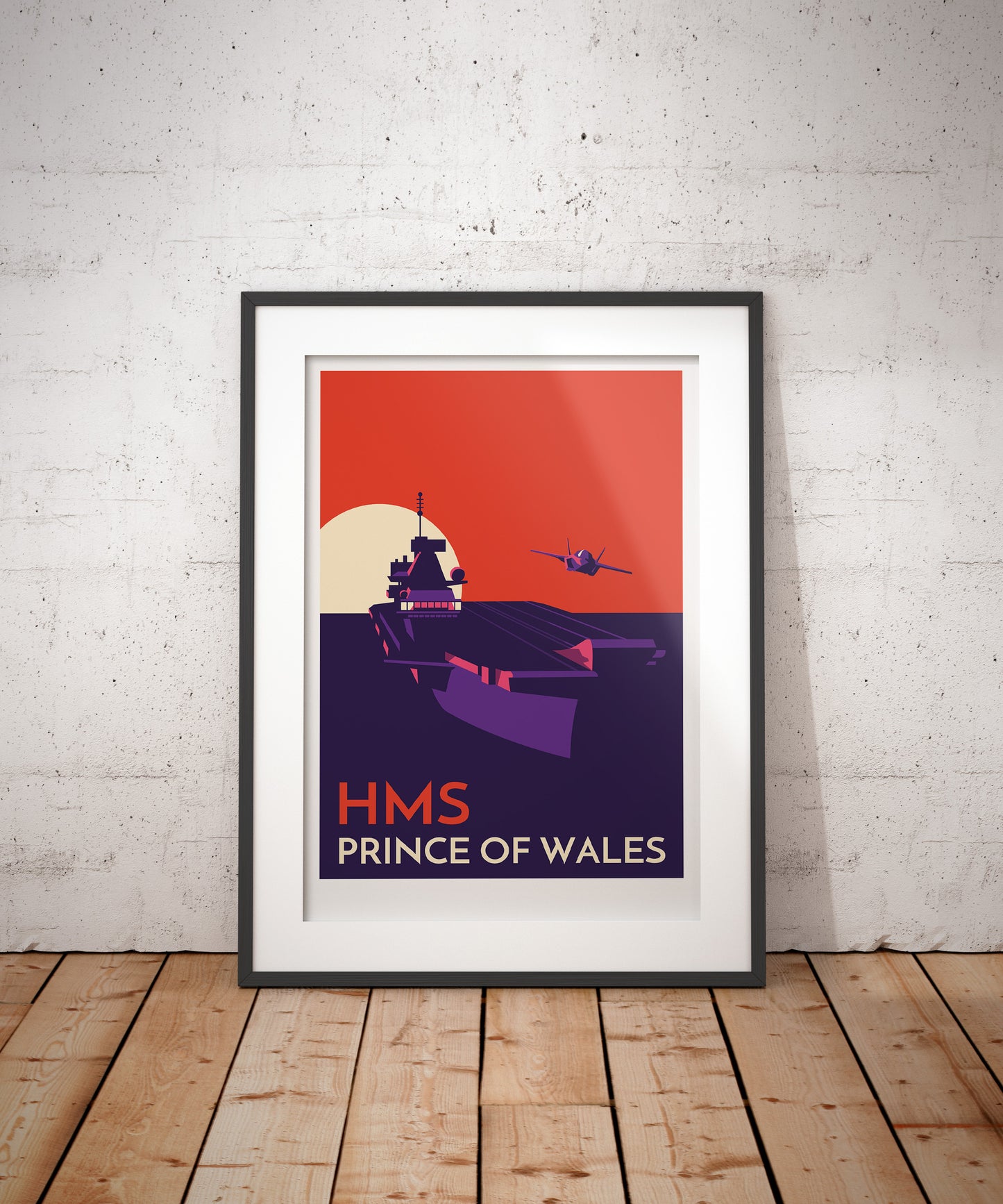HMS Prince Of Wales, Royal Navy Art Print