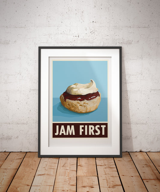 Jam First | Cream Tea | Art Print