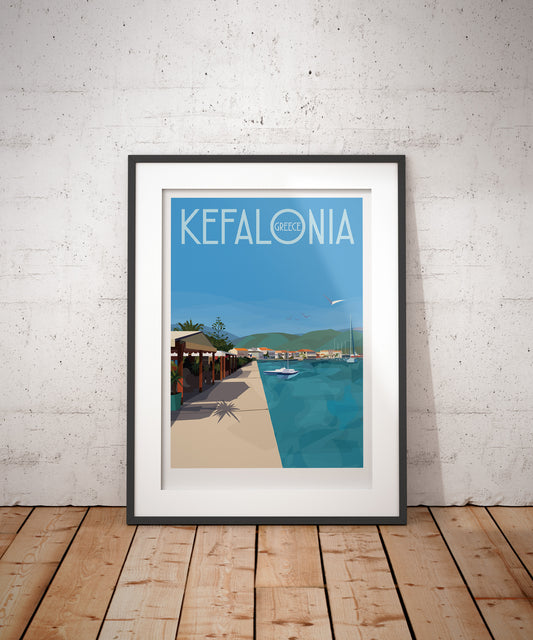 Kefalonia Sami Travel Poster