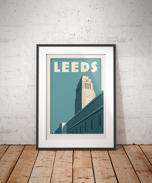 Leeds Travel Poster