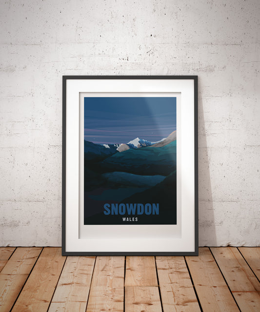 Snowdon Travel Art Poster (Portrait)