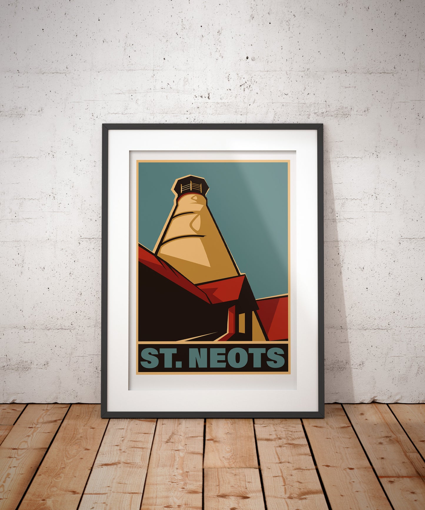 St Neots Oast House Travel Poster