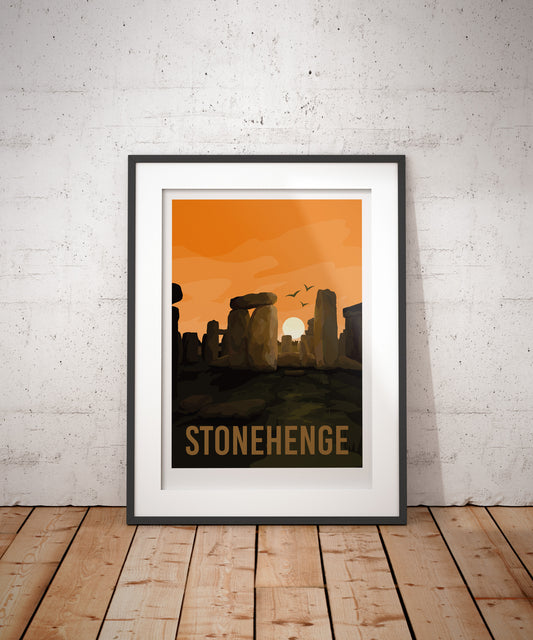 Stonehenge Travel Poster