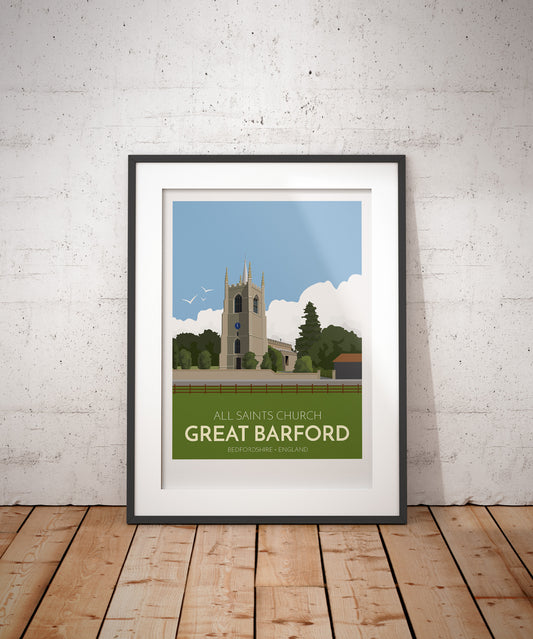 Great Barford Travel Poster