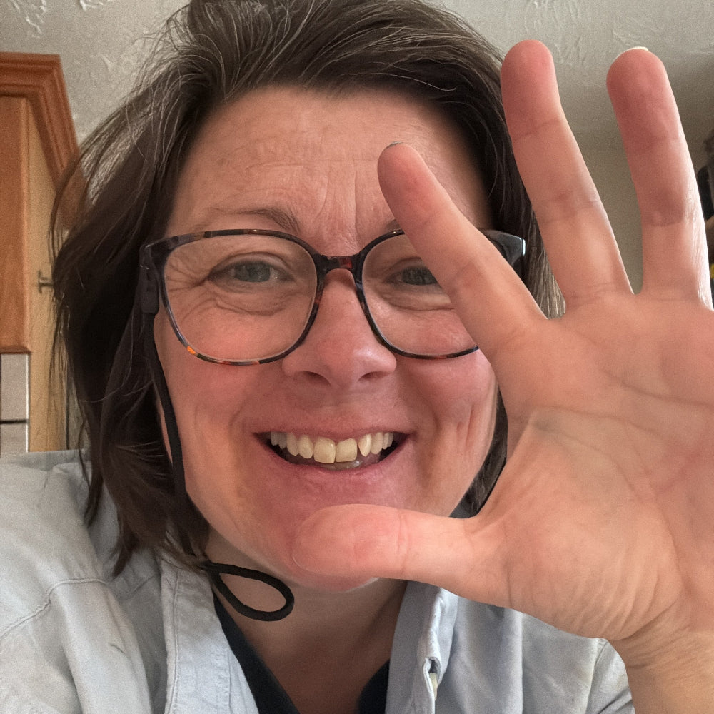 Georgina Westley waving saying hello