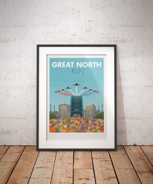 Great North Run Travel Poster