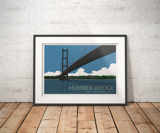 Humber Bridge Travel Poster