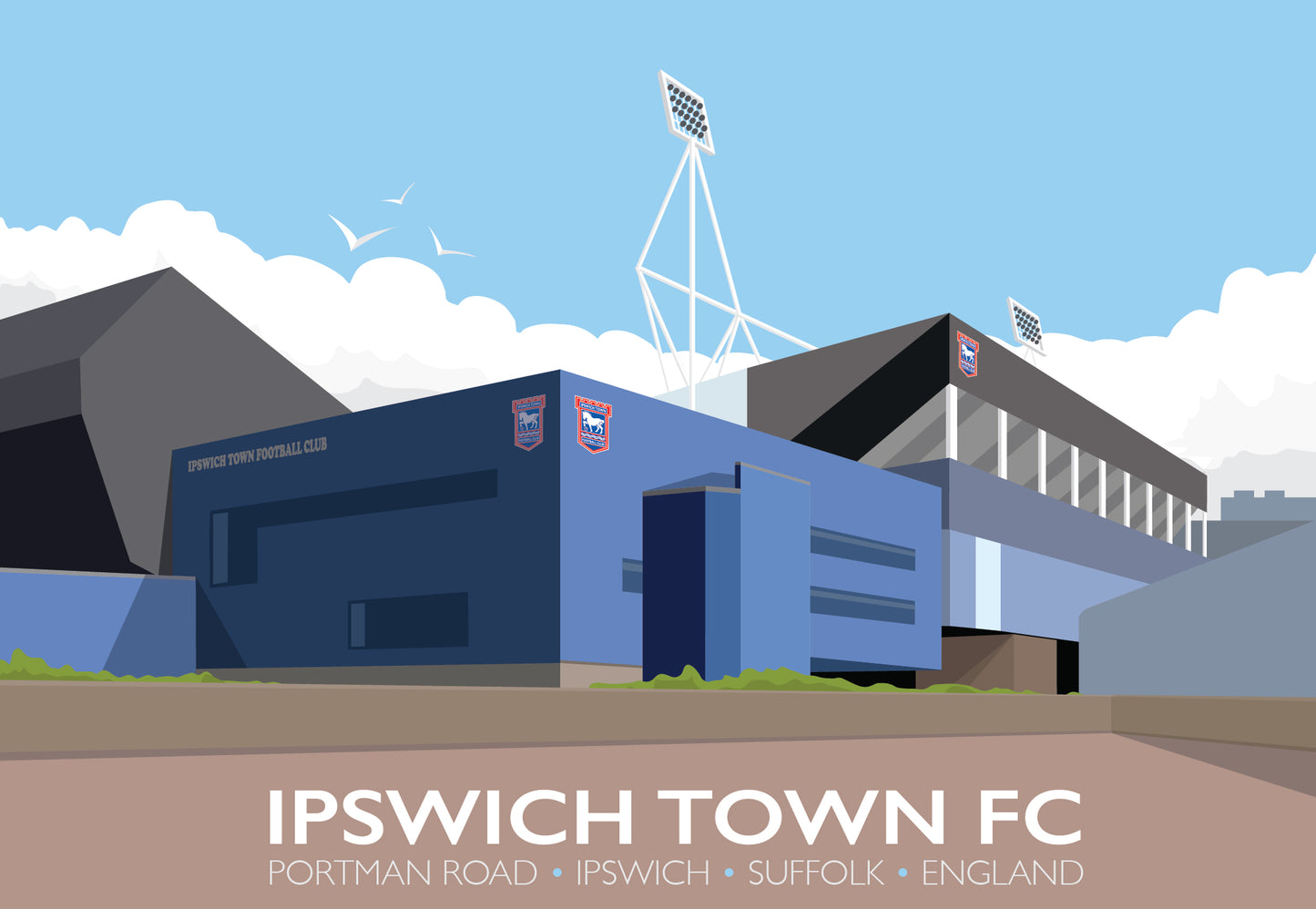 Ipswich Town Football Club Travel Poster
