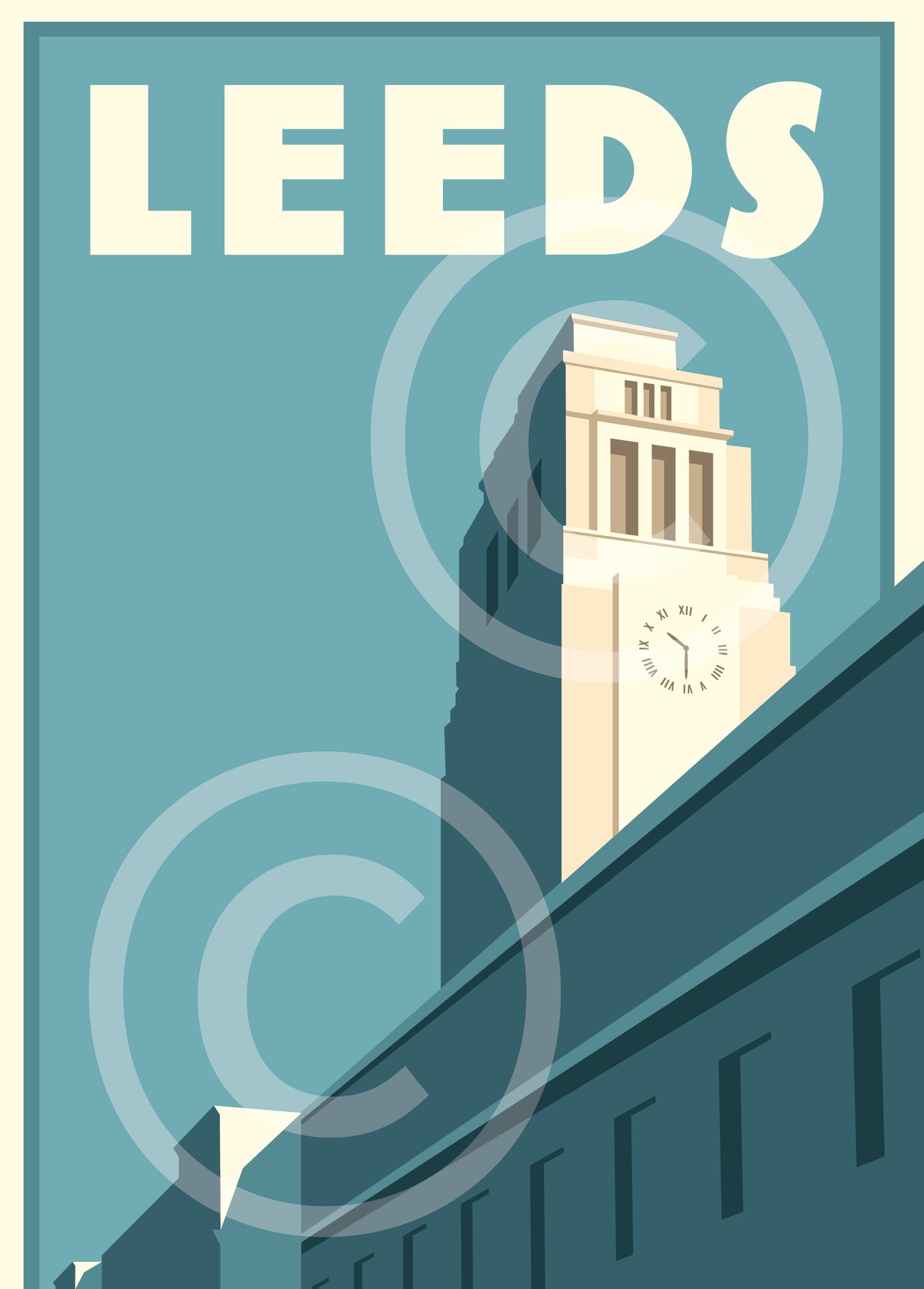 Leeds Travel Poster