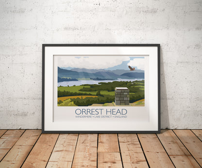 Orrest Head Travel Poster