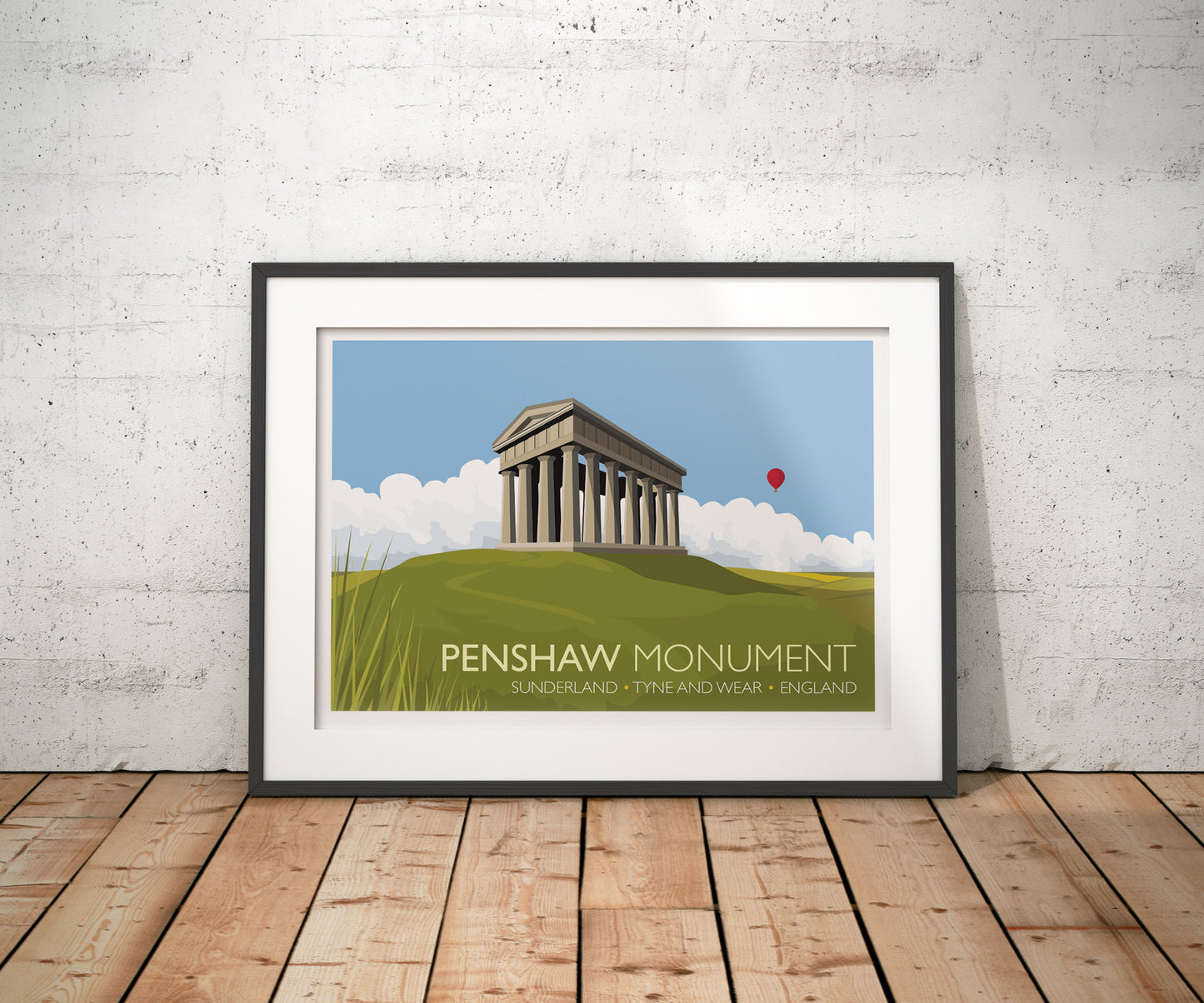 Penshaw Monument Travel Poster