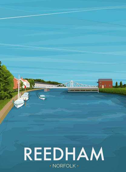 Reedham Broads Travel Poster