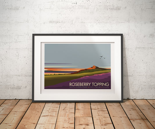 Roseberry Topping Travel Poster