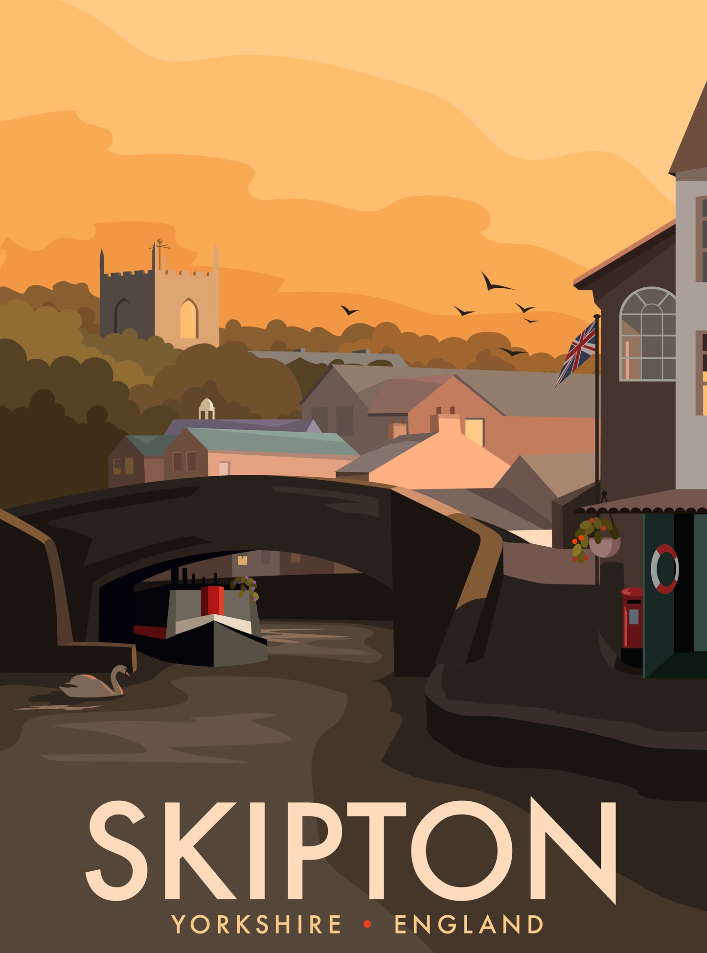Skipton, Yorkshire Travel Print