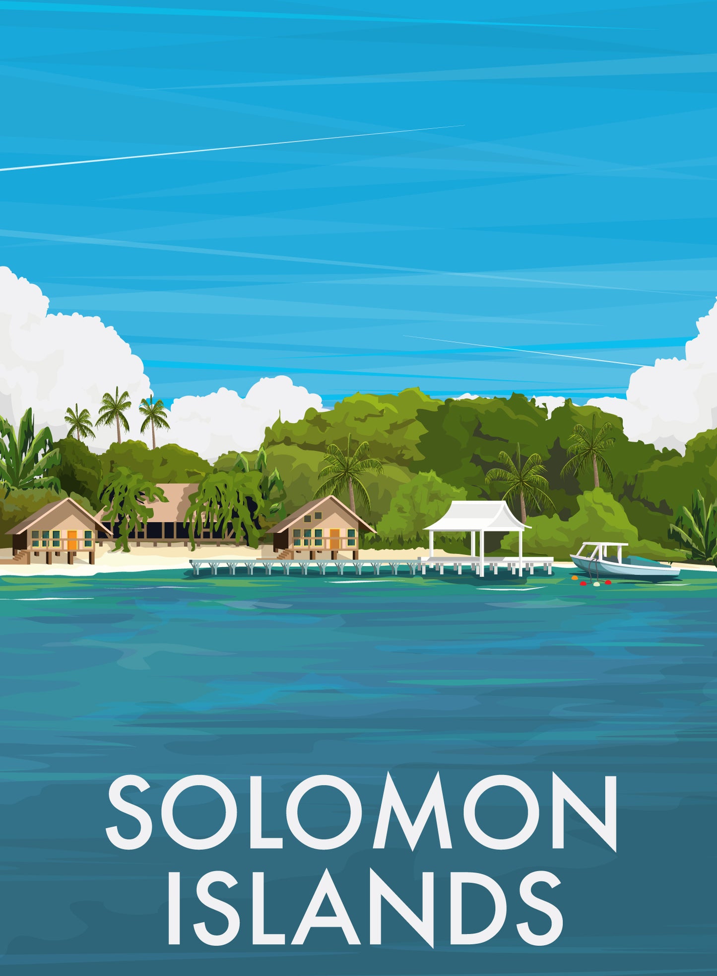 Solomon Islands Travel Poster