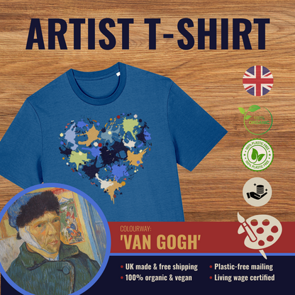 Art From The Heart T-Shirt - Van Gogh Colours