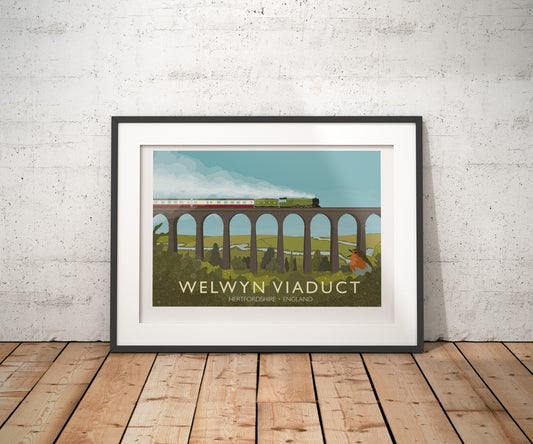 Welwyn Viaduct Travel Poster