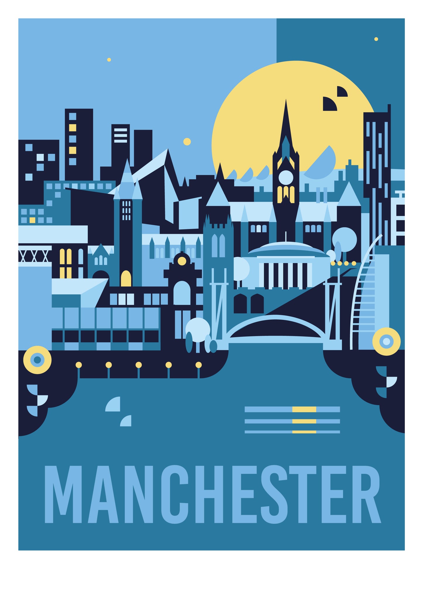Manchester Travel Art Print