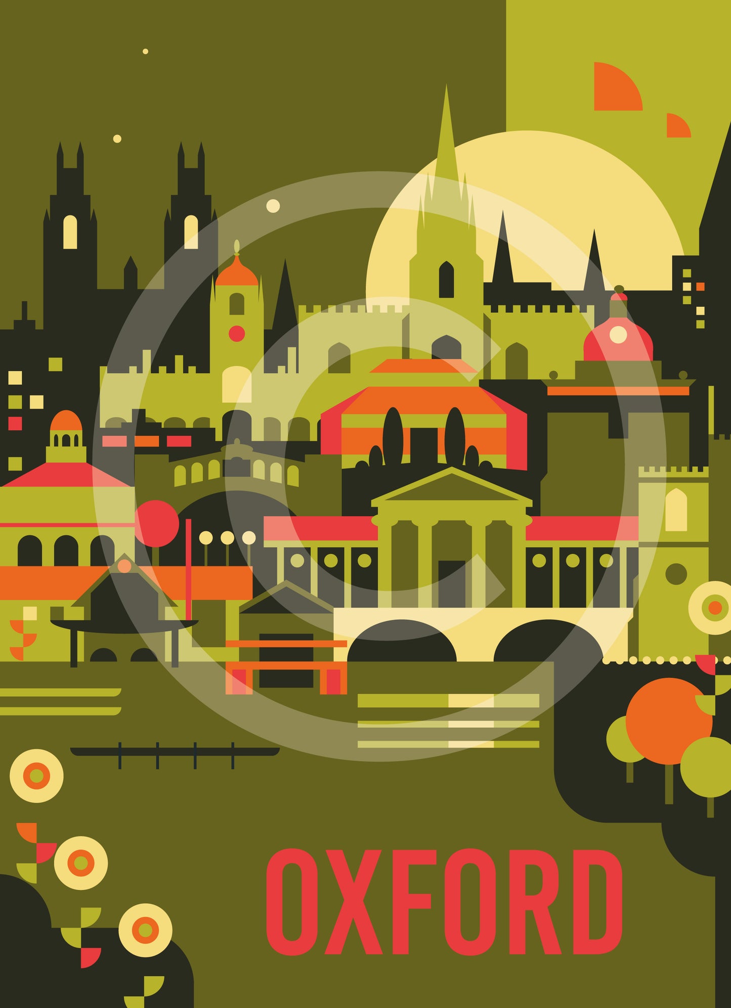 Oxford Travel Art Print